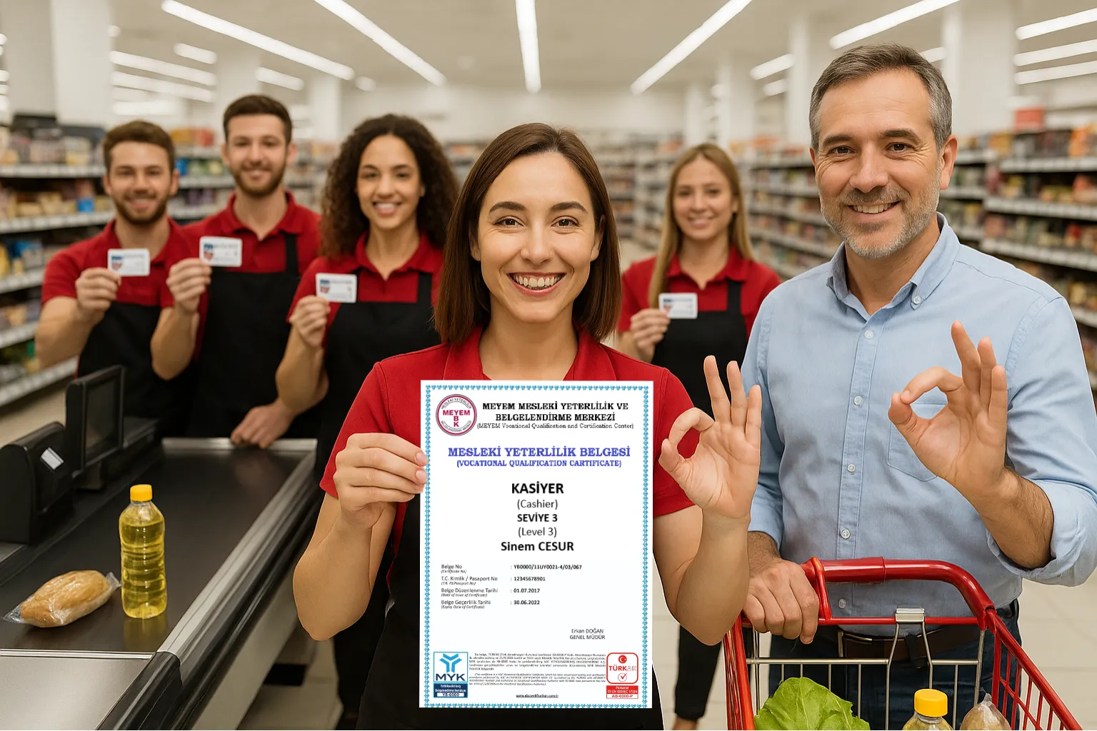 Kasiyerler İçin MYK Belgesi