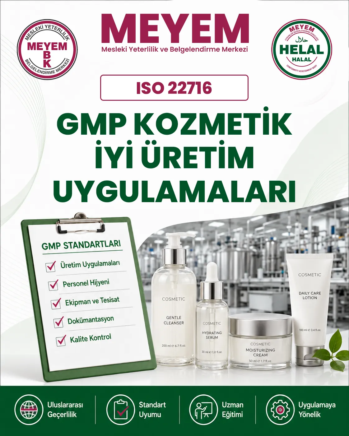ISO 22716 GMP Standartları Eğitimleri 